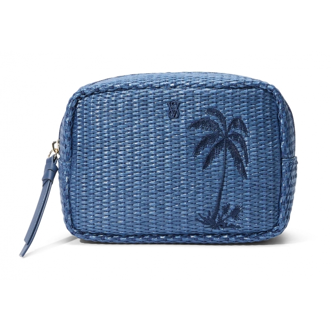 Косметичка Victoria's Secret Glam Bag, Prescious Sapphire Straw