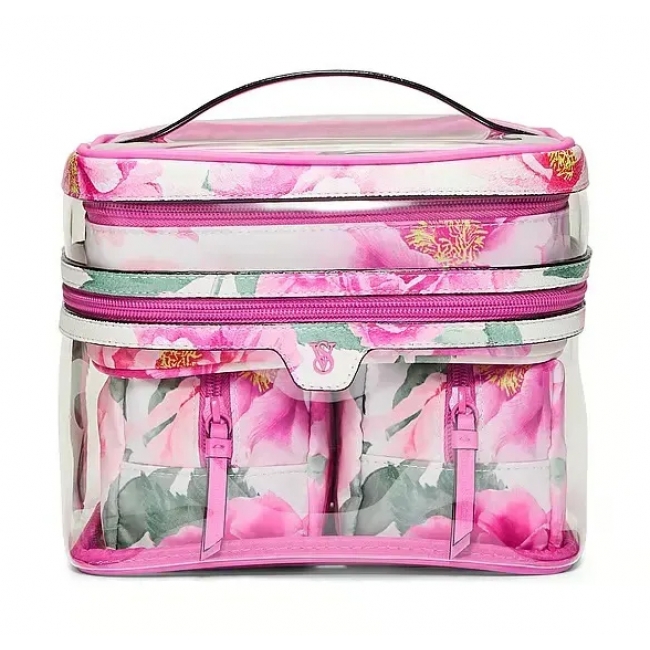 Косметичка 4-в-1 Victoria's Secret Beauty Bag, White Flowers