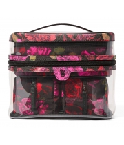 Косметичка 4-в-1 Victoria's Secret Beauty Bag, White Flowers, Black Floral