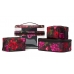 Косметичка 4-в-1 Victoria's Secret Beauty Bag, White Flowers, Black Floral