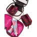 Косметичка 4-в-1 Victoria's Secret Beauty Bag, White Flowers, Black Floral