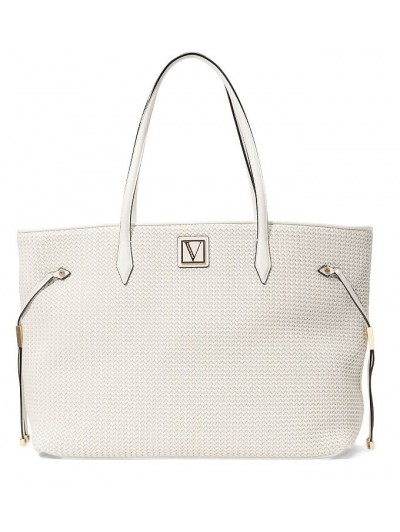 Сумка Victoria’s Secret Victoria Carryall Tote, Coconut Woven