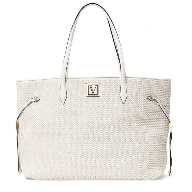 Сумка Victoria’s Secret Victoria Carryall Tote, Coconut Woven