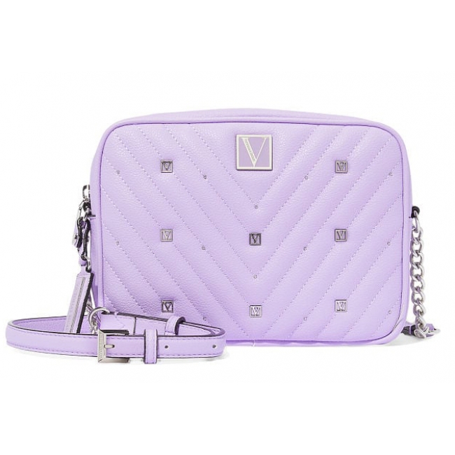 Сумка Victoria's Secret The Victoria Top-Zip Crossbody, Бузковий колір
