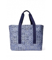 Сумка пляжна Victoria’s Secret Reversible Canvas Tote Bag, синя