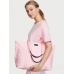 Сумка пляжна Victoria’s Secret Pink Stripe Tote Bag, рожева смужка