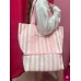 Сумка кулер Victoria’s Secret Pink Stripe Cooler Tote Bag, рожева смужка