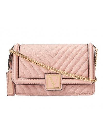 Сумка кросбоді Victoria's Secret The Victoria Mini Shoulder Bag, Пудрова