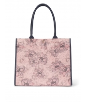 Сумка пляжна Victoria’s Secret Floral Tote, рожева з квітами