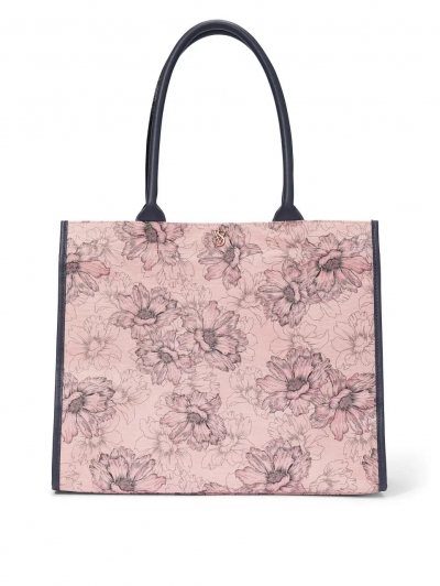Сумка пляжна Victoria’s Secret Floral Tote, рожева з квітами
