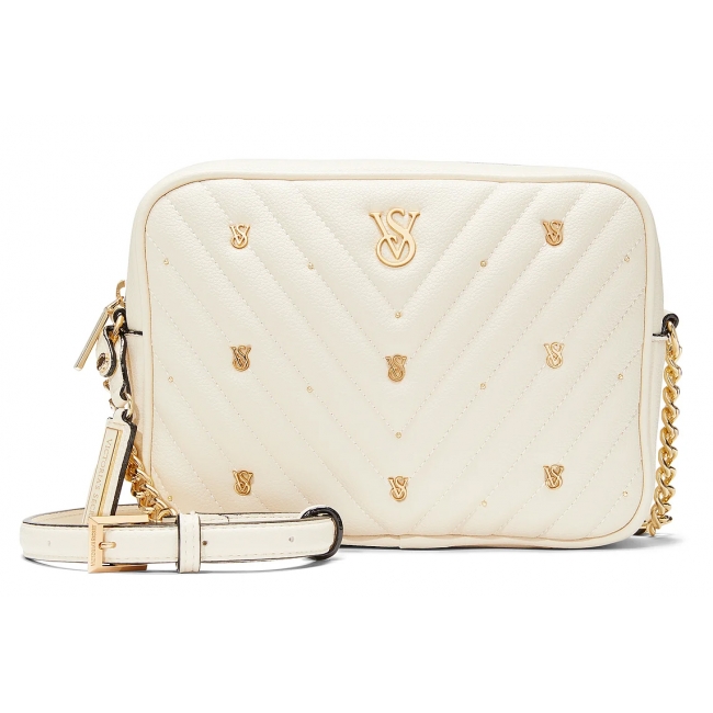 Сумка Victoria's Secret The Victoria Top-Zip Crossbody, Світло-бежева