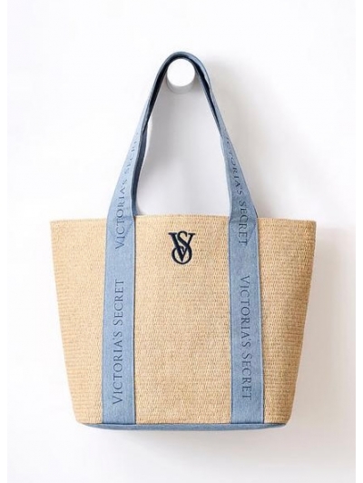 Сумка Солом'яна Victoria’s Secret Tote, Бежева