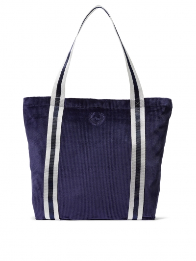 Сумка Вельветова Victoria’s Secret Pink Ribbed Velour Tote, Синя