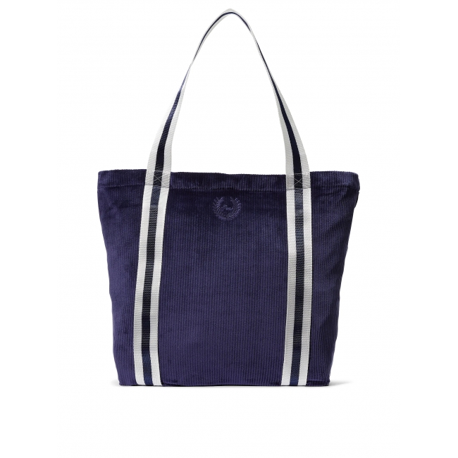 Сумка Вельветова Victoria’s Secret Pink Ribbed Velour Tote, Синя