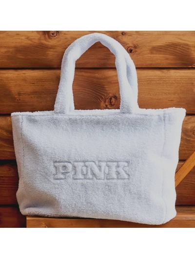Сумка плюшева Victoria’s Secret Pink Sherpa Tote
