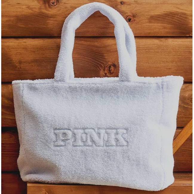 Сумка плюшева Victoria’s Secret Pink Sherpa Tote