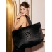 Сумка Victoria’s Secret Shine Tote Bag, Чорна з лого VS
