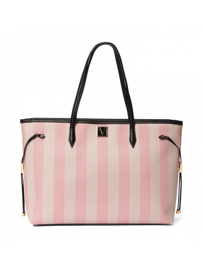 Сумка у Рожеву Смужку Victoria’s Secret Victoria Carryall Tote, Iconic Stripe