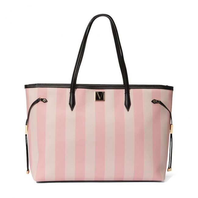 Сумка у Рожеву Смужку Victoria’s Secret Victoria Carryall Tote, Iconic Stripe