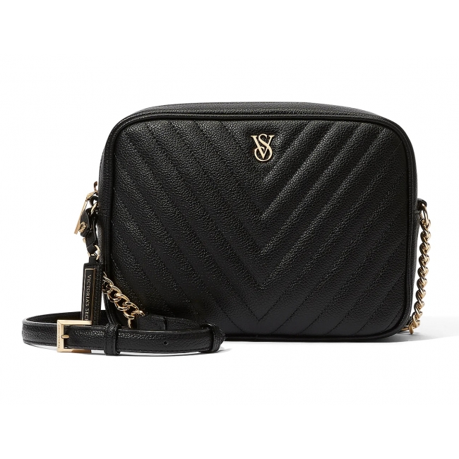 Сумка Victoria's Secret Crossbody Camera Bag, Ribbed Black