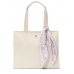 Сумка пляжна Victoria’s Secret Floral Embossed Bag, Молочного кольору