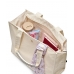 Сумка пляжна Victoria’s Secret Floral Embossed Bag, Молочного кольору
