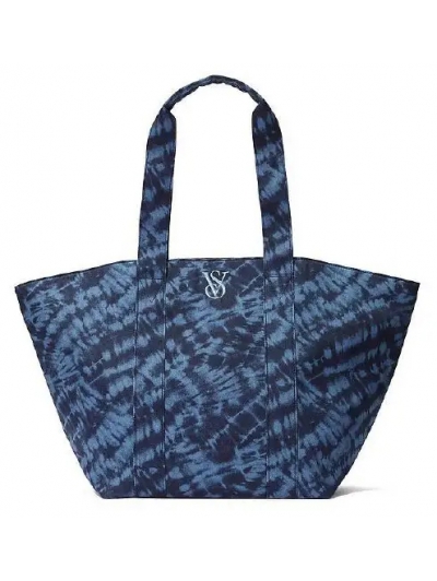 Сумка пляжна Victoria's Secret Tie-Dye Tote Bag, синя