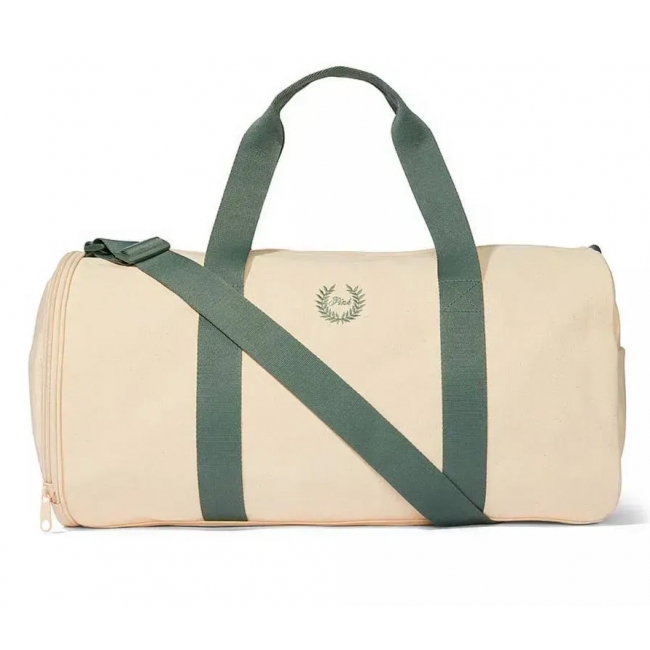 Спортивна сумка Victoria’s Secret Pink Canvas Duffle Bag, Бежева