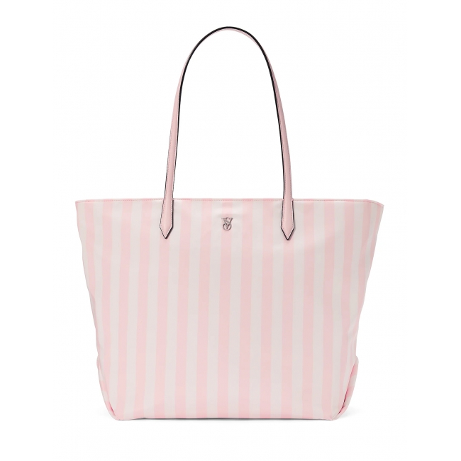 Сумка у Рожеву Смужку Victoria’s Secret Large Tote Bag, Heritage Stripe