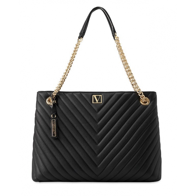Сумка Victoria Secret The Victoria Shoulder Tote Bag, Black Lily