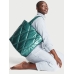 Сумка Victoria’s Secret Puffer Tote, Зелений металік