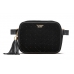 Сумка Victoria's Secret Velvet Stud Belt Bag, чорна