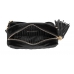 Сумка Victoria's Secret Velvet Stud Belt Bag, чорна