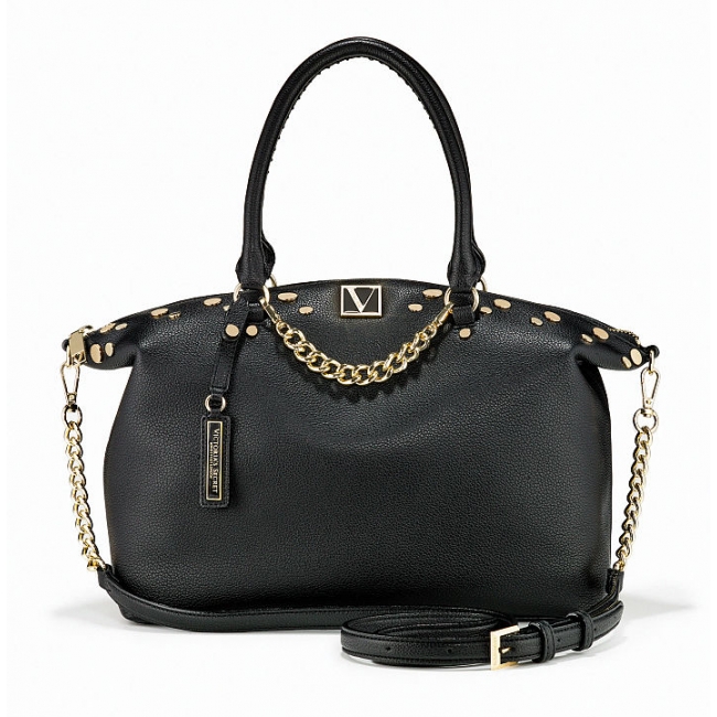 Сумка Victoria's Secret Slouchy Satchel Bag, чорна