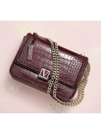 Сумка кросбоді Victoria's Secret The Victoria Medium Shoulder Bag, Brown Python