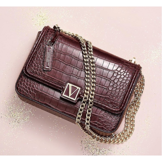 Сумка кросбоді Victoria's Secret The Victoria Medium Shoulder Bag, Brown Python