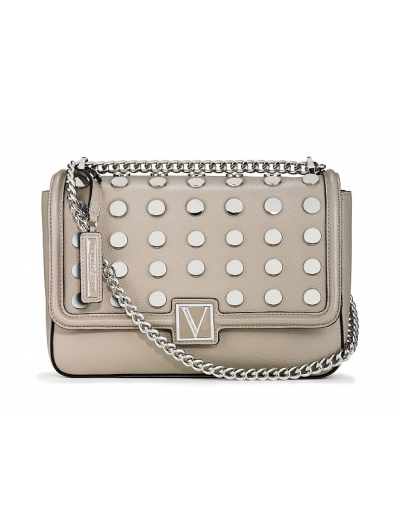 Сумочка кросбоді Victoria's Secret The Victoria Medium Shoulder Dots Bag, Grey