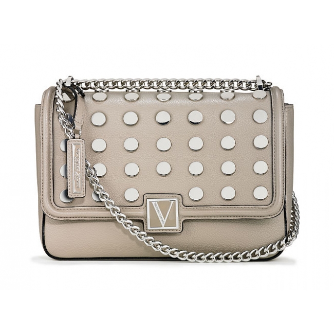 Сумочка кросбоді Victoria's Secret The Victoria Medium Shoulder Dots Bag, Grey