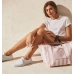 Пляжна Сумка зі смужками Victoria's Secret Stripe Pink Tote
