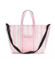 Сумка з рожевими смужками Victoria's Secret Stripe Pink Tote