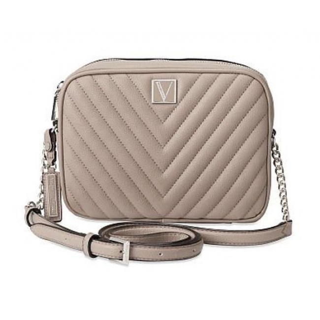 Сумка Victoria's Secret The Victoria Top-Zip Crossbody, Grey