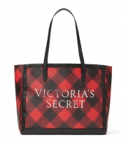 Сумка Victoria's Secret Red Plaid Carryall Tote