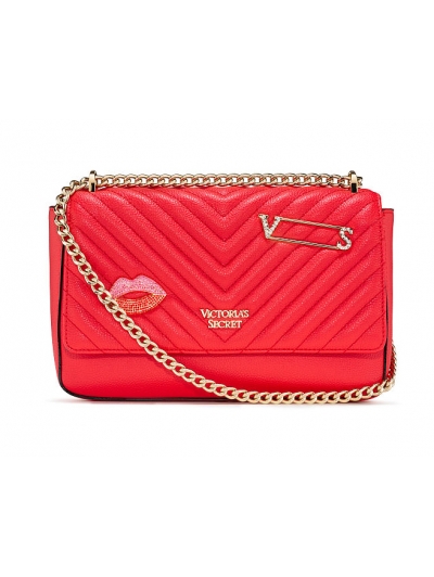 Сумочка Embellished V-Quilt Shoulder Bag
