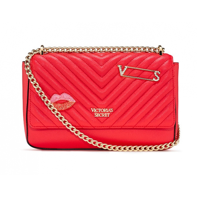 Сумочка Embellished V-Quilt Shoulder Bag