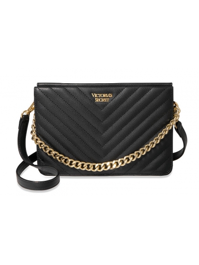 Сумка Кросбоді Victoria's Secret Pebbled V-Quilt Crossbody, Black
