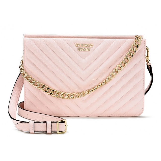 Сумка Кросбоді Victoria's Secret Pebbled V-Quilt Crossbody, Pink