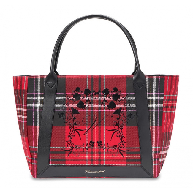 Сумка Victoria's Secret Red plaid tote