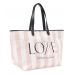 Сумка з рожевими смужками Victoria's Secret Stripe Tote