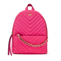 Рюкзак Victoria's Secret Pebbled V-Quilt Small City Backpack, Neon pink