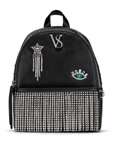 Рюкзак Victoria's Secret Pebbled V-Quilt Small City Backpack, Black glam